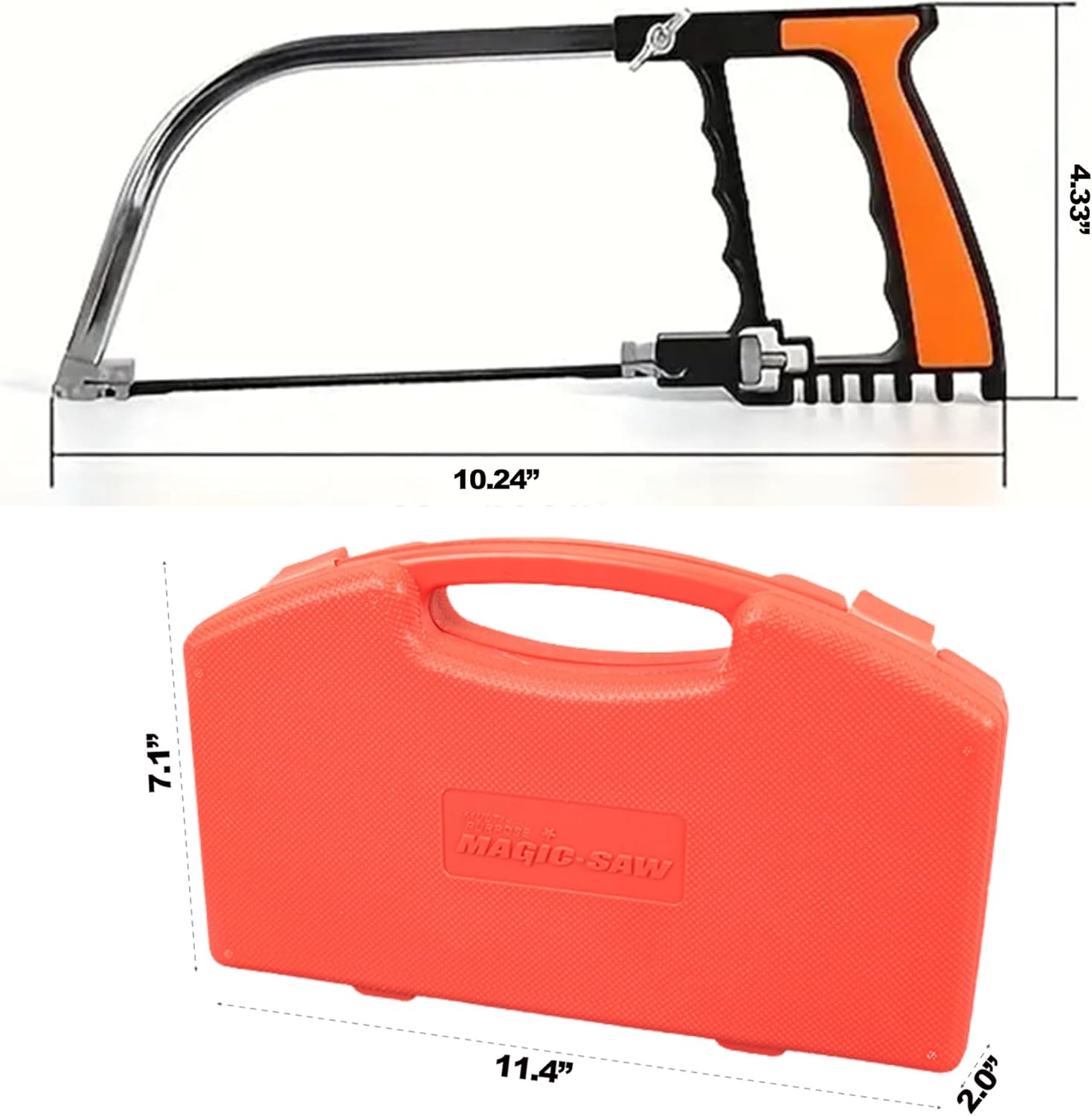 12pcs Multifunctional Coping Saw Set, 10” Hack Saws, Portable Handsaw, Steel/Diamond Saw Blades for Small DIY Woodworking Crafts Metal Ceramic Tile Plastic PVC Cutting Grinding