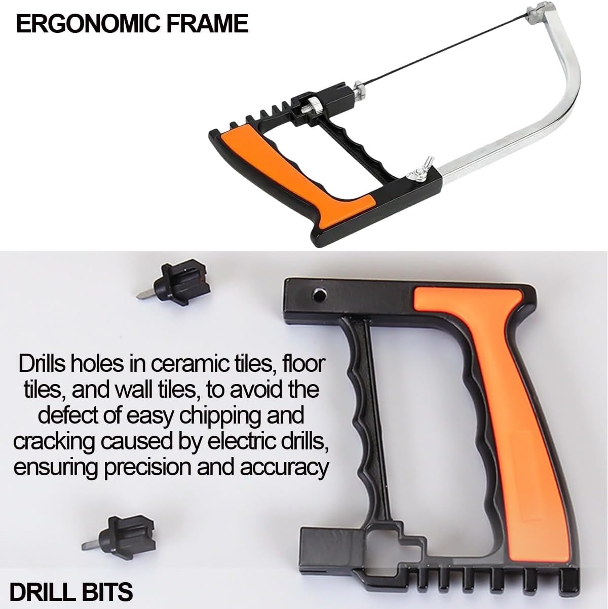 12pcs Multifunctional Coping Saw Set, 10” Hack Saws, Portable Handsaw, Steel/Diamond Saw Blades for Small DIY Woodworking Crafts Metal Ceramic Tile Plastic PVC Cutting Grinding