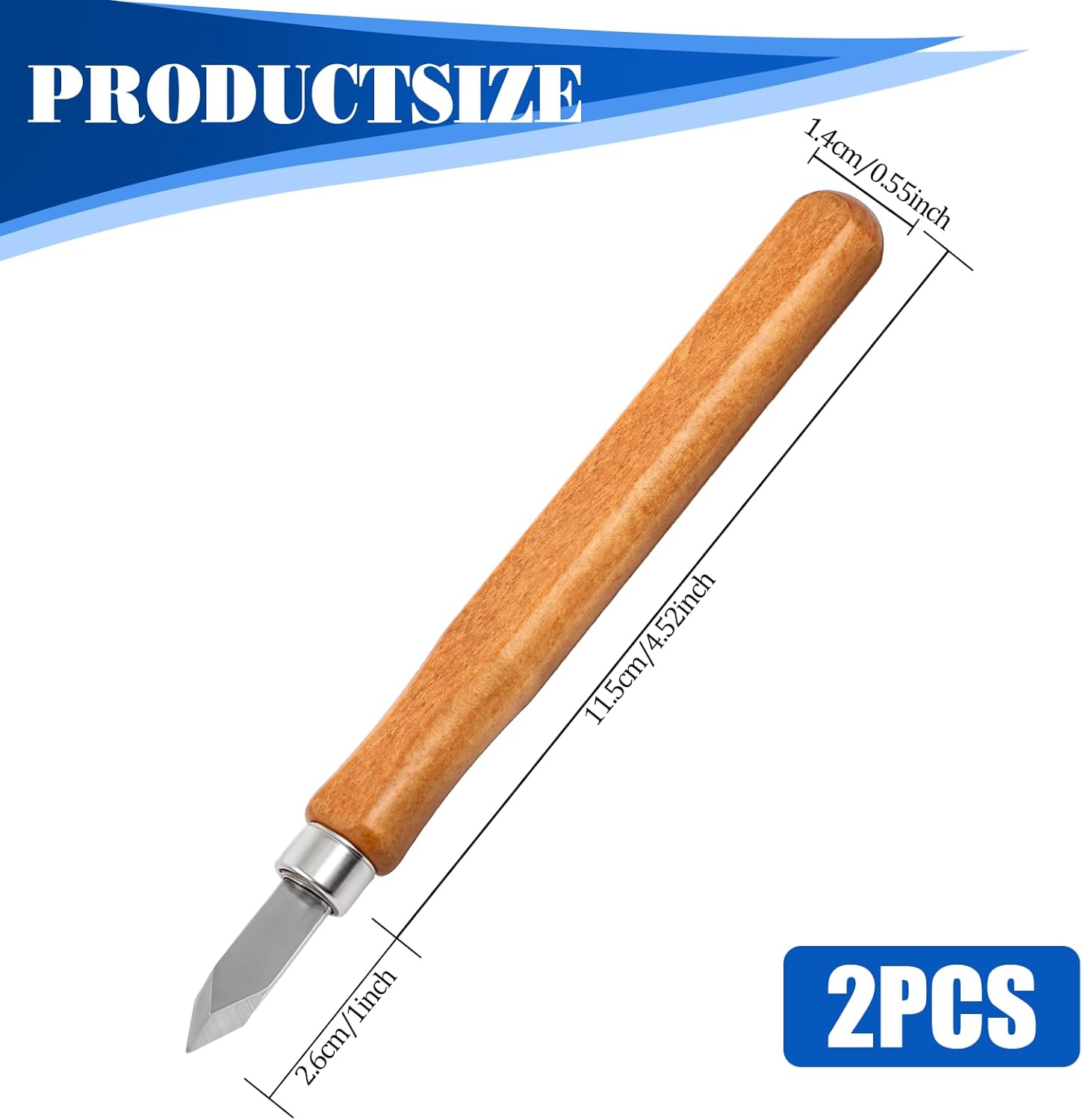 2 Pack Marking Knife Woodworking Marking Knife with High Carbon Steel Blade, Woodworking Scribing Knifes Thin Blade Dual Double Bevel Striking Cutter Premium Tool Quality Wood Scribe Tool
